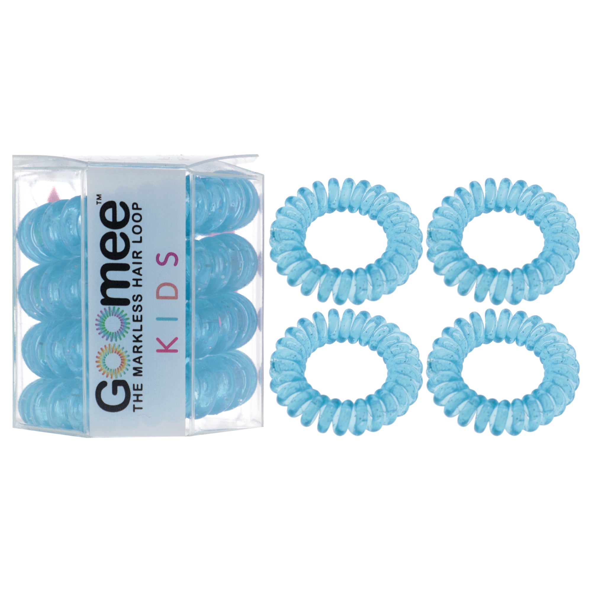 Kids The Markless Hair Loop Set - Ice Queen by Goomee for Kids - 4 Pc Hair Tie