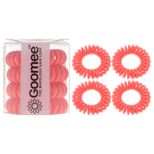 The Markless Hair Loop Set - Peach Paradise by Goomee for Women - 4 Pc Hair Tie