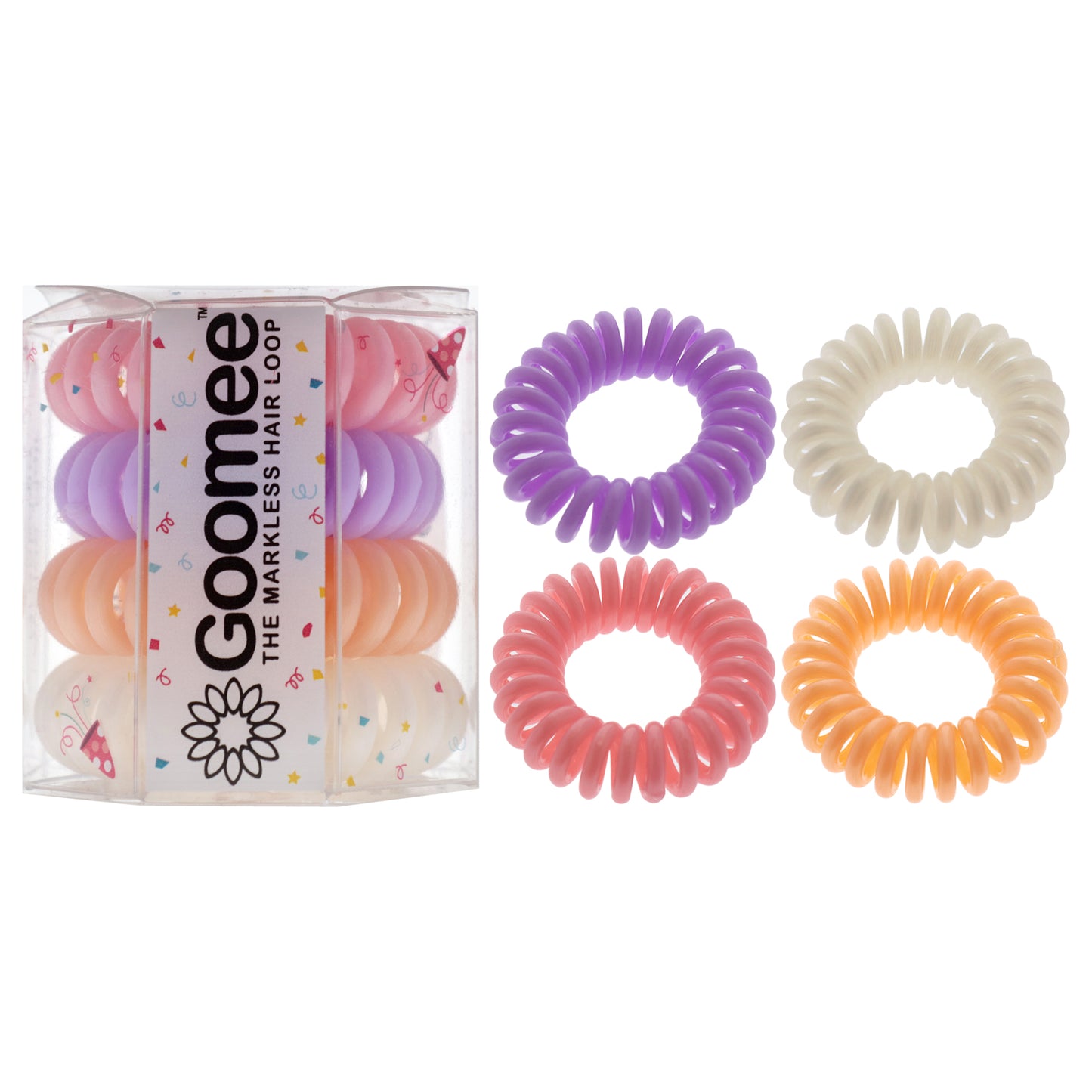 The Markless Hair Loop Set - Posh by Goomee for Women - 4 Pc Hair Tie