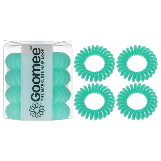 The Markless Hair Loop Set - Sea Green by Goomee for Women - 4 Pc Hair Tie