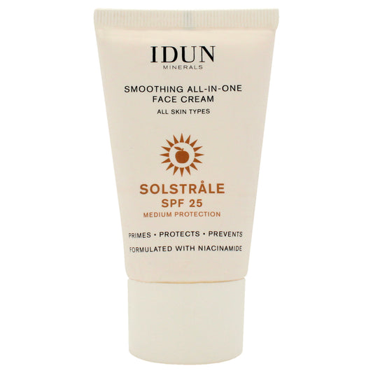 Smoothing All-In-One Face Cream SPF 25 by Idun Minerals for Women - 1 oz Cream