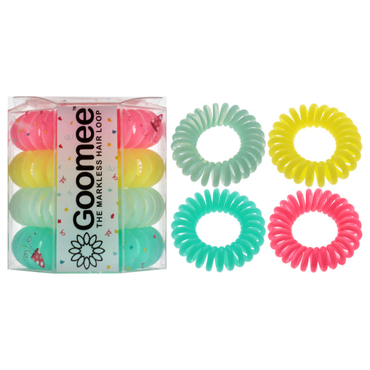 The Markless Hair Loop Set - Superb by Goomee for Women - 4 Pc Hair Tie