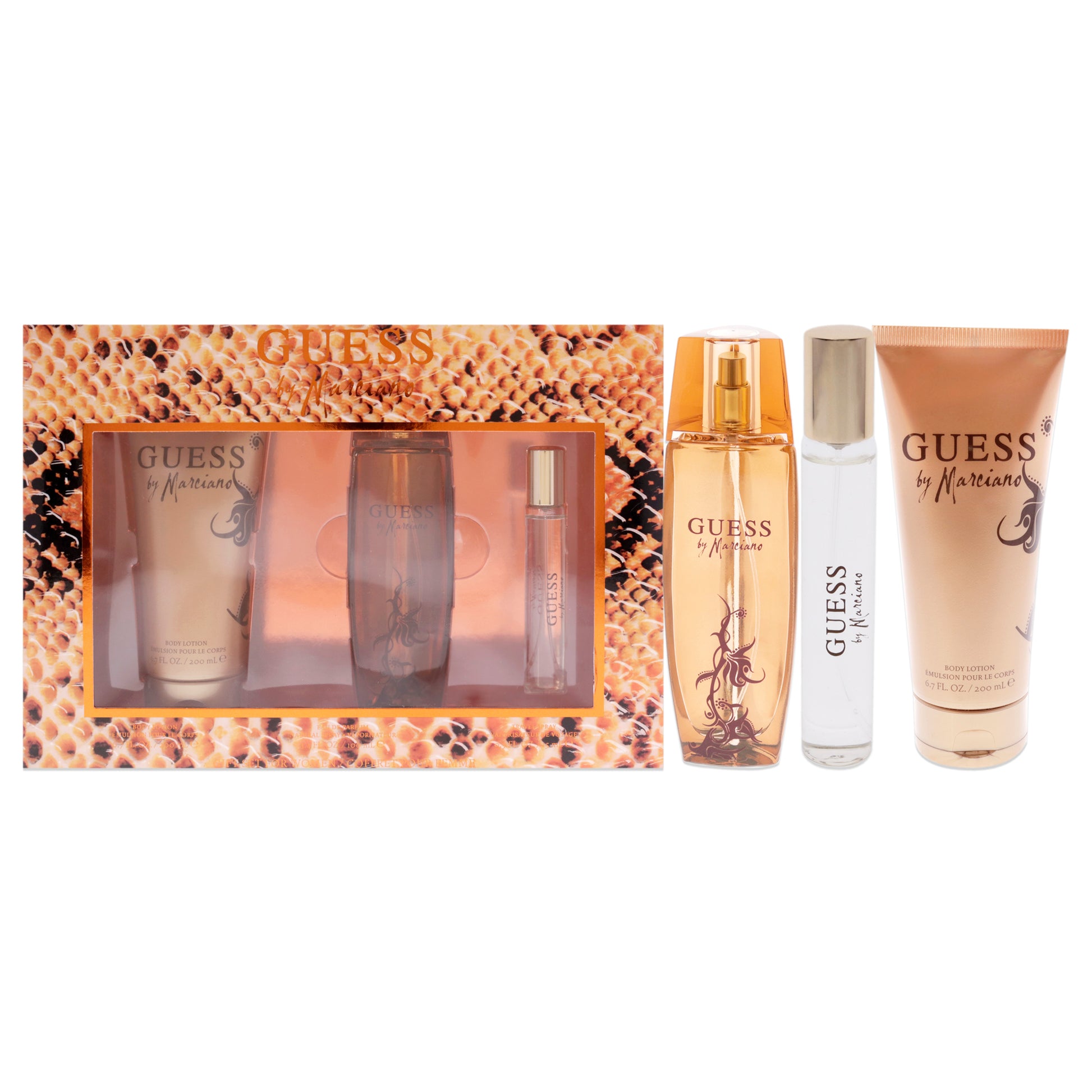 Guess By Marciano by Guess for Women - 3 Pc Gift Set 3.4oz EDP Spray, 0.5oz Travel Spray, 6.7oz Body Lotion