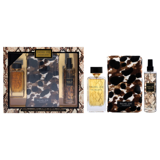 Fearless by Rachel Zoe for Women - 3 Pc Gift Set 3.4oz EDP Spray, 10oz Fragrance Mist, Shawl
