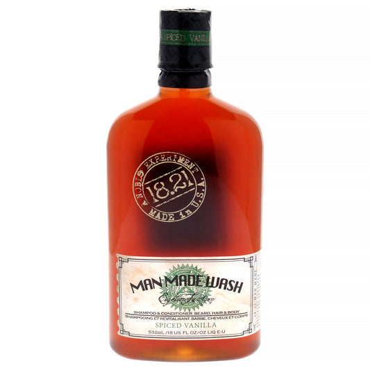 3-In-1 Shampoo Man Made Wash - Spiced Vanilla by 18.21 Man Made for Men - 18 oz Conditioner and Body Wash