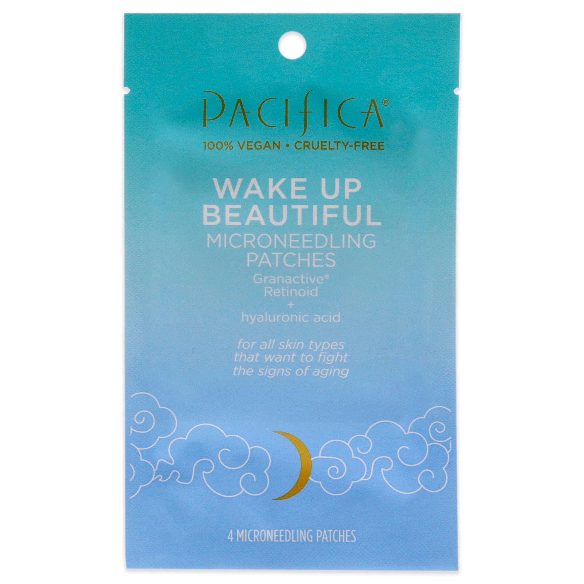 Wake Up Beautiful Microneedling Patches by Pacifica for Unisex - 4 Pc Patches