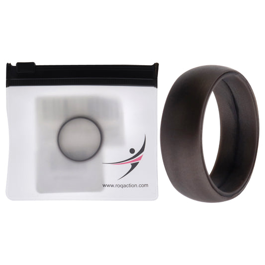 Silicone Wedding Ring - Silver by ROQ for Men - 13 mm Ring