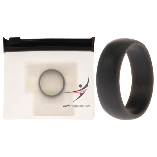 Silicone Wedding Ring - Grey by ROQ for Men - 13 mm Ring