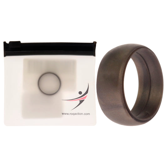 Silicone Wedding Ring - Silver by ROQ for Men - 8 mm Ring