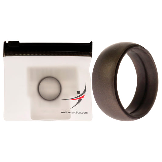 Silicone Wedding Ring - Silver by ROQ for Men - 10 mm Ring