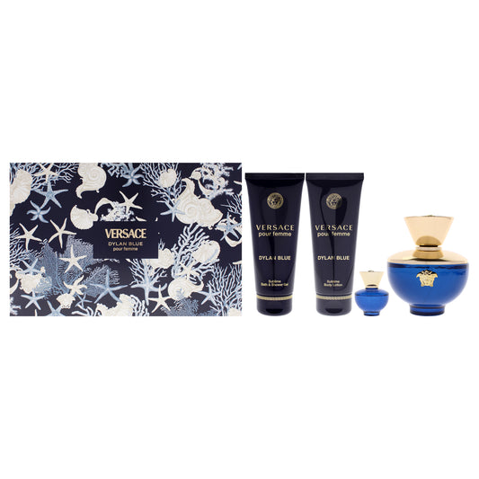 Dylan Blue 4 Pc Gift Set 3.4oz EDP Spray