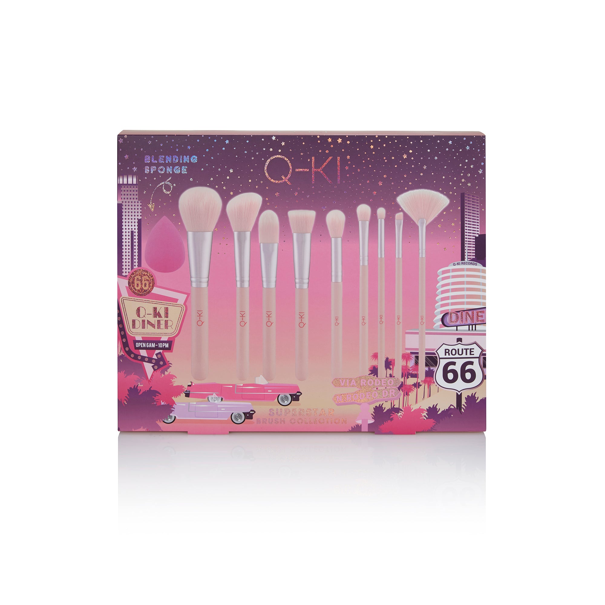 Superstar Brush Collection - Eco Packaging by Q-KI for Women - 1 Pc Makeup