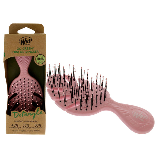 Go Green Mini Detangler Brush - Pink 1 Pc Hair Brush