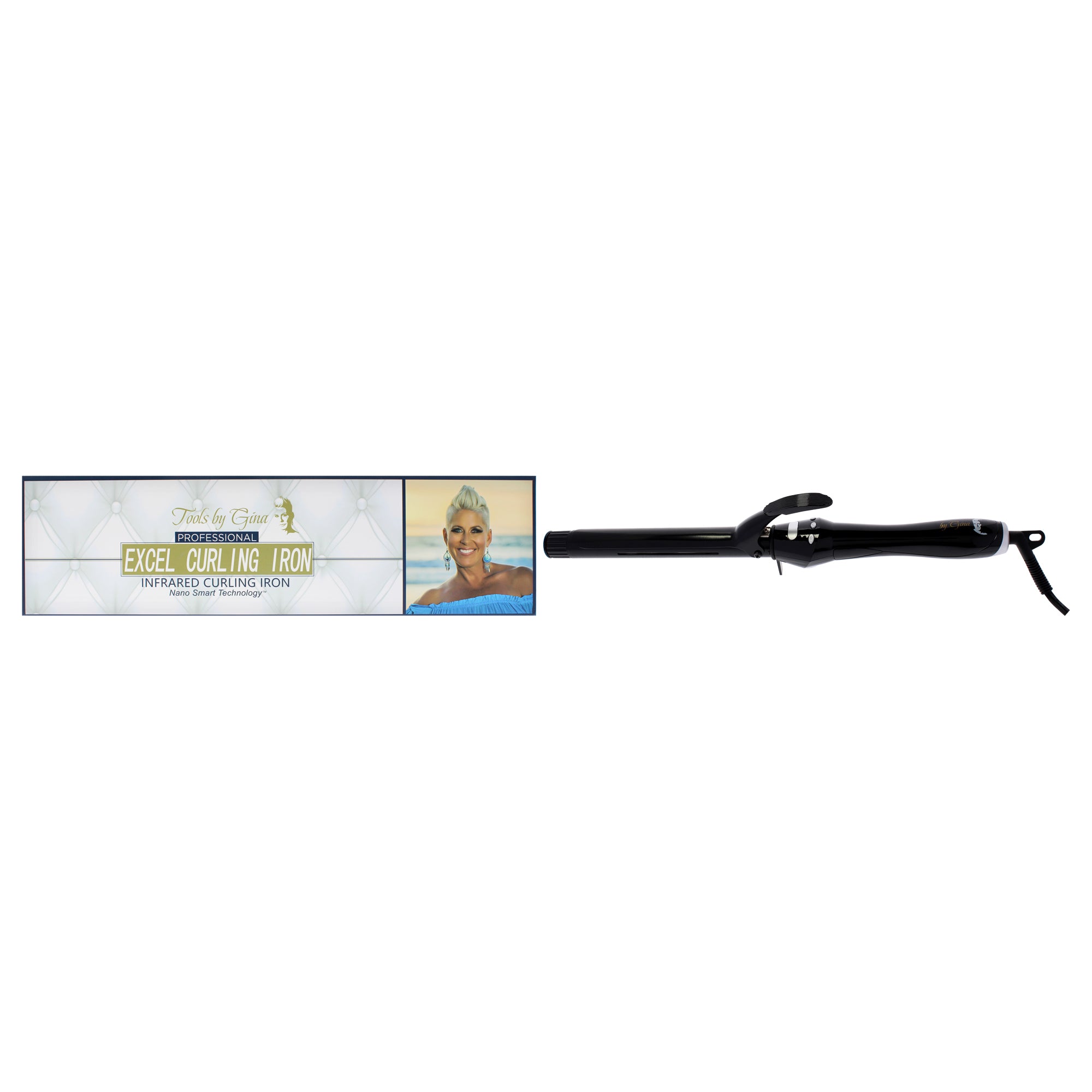 Excel Infrared Curling Iron - C65 by Colours By Gina for Unisex - 1 Inch Curling Iron