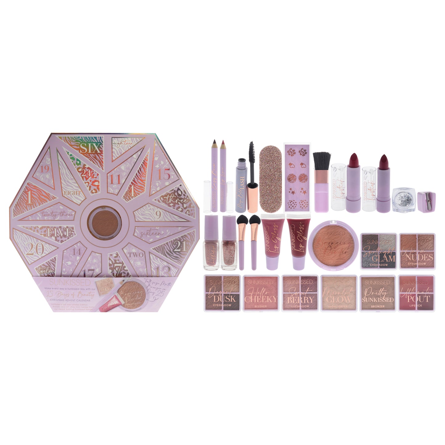 25 Days of Beauty Advent Calendar Set 25 Pc 4 X 0.15oz Eyeshadow - Desert Dusk
