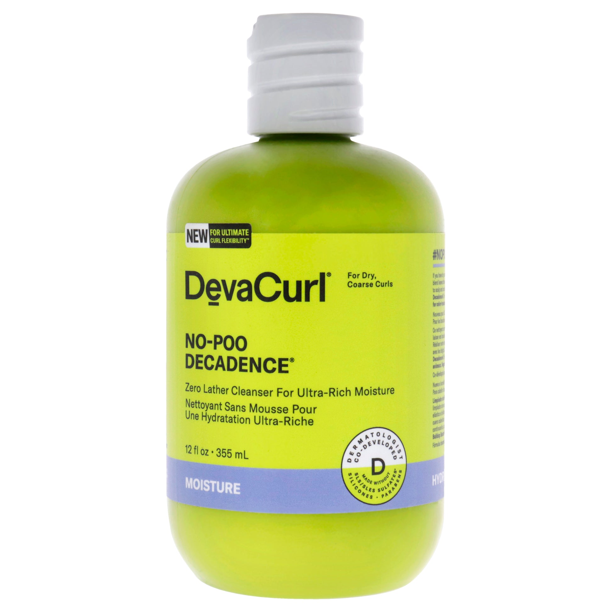 No-Poo Decadence by DevaCurl for Unisex - 12 oz Cleanser