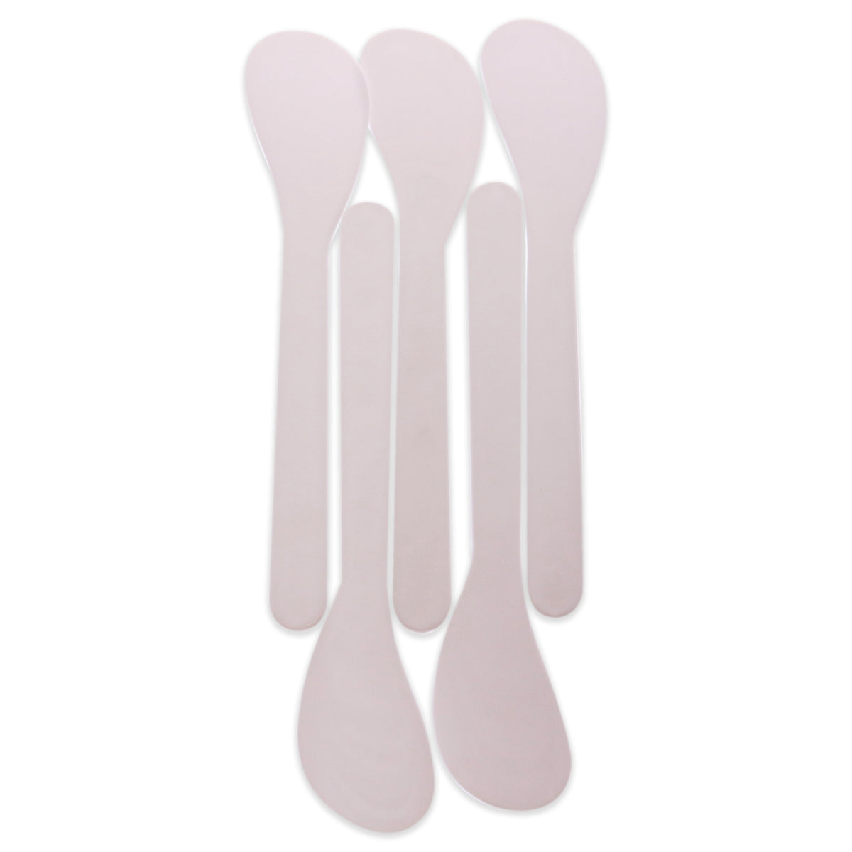 Spatula Round Tip Plastic - White by Marianna for Unisex - 12 Pc Applicator