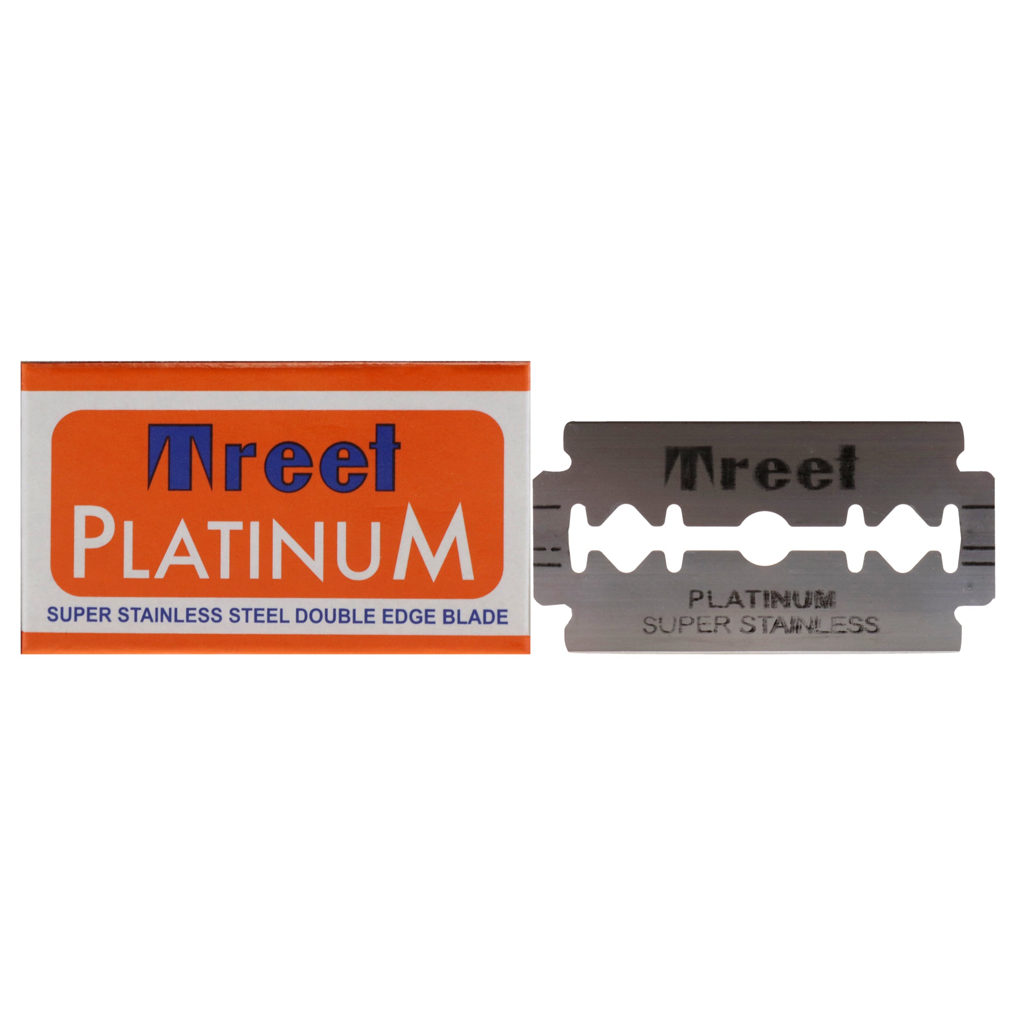 Platinum Super Stainless Steel Double Edge Blade by Feather for Men - 10 Count Blade