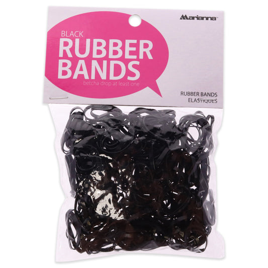 Rubber Bands - Black by Marianna for Women - 250 Count Hair Tie