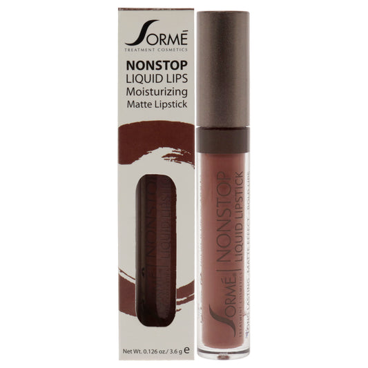 Nonstop Moisturizing Matte Liquid Lipstick - 275 Orchid by Sorme Cosmetics for Women - 0.126 oz Lipstick
