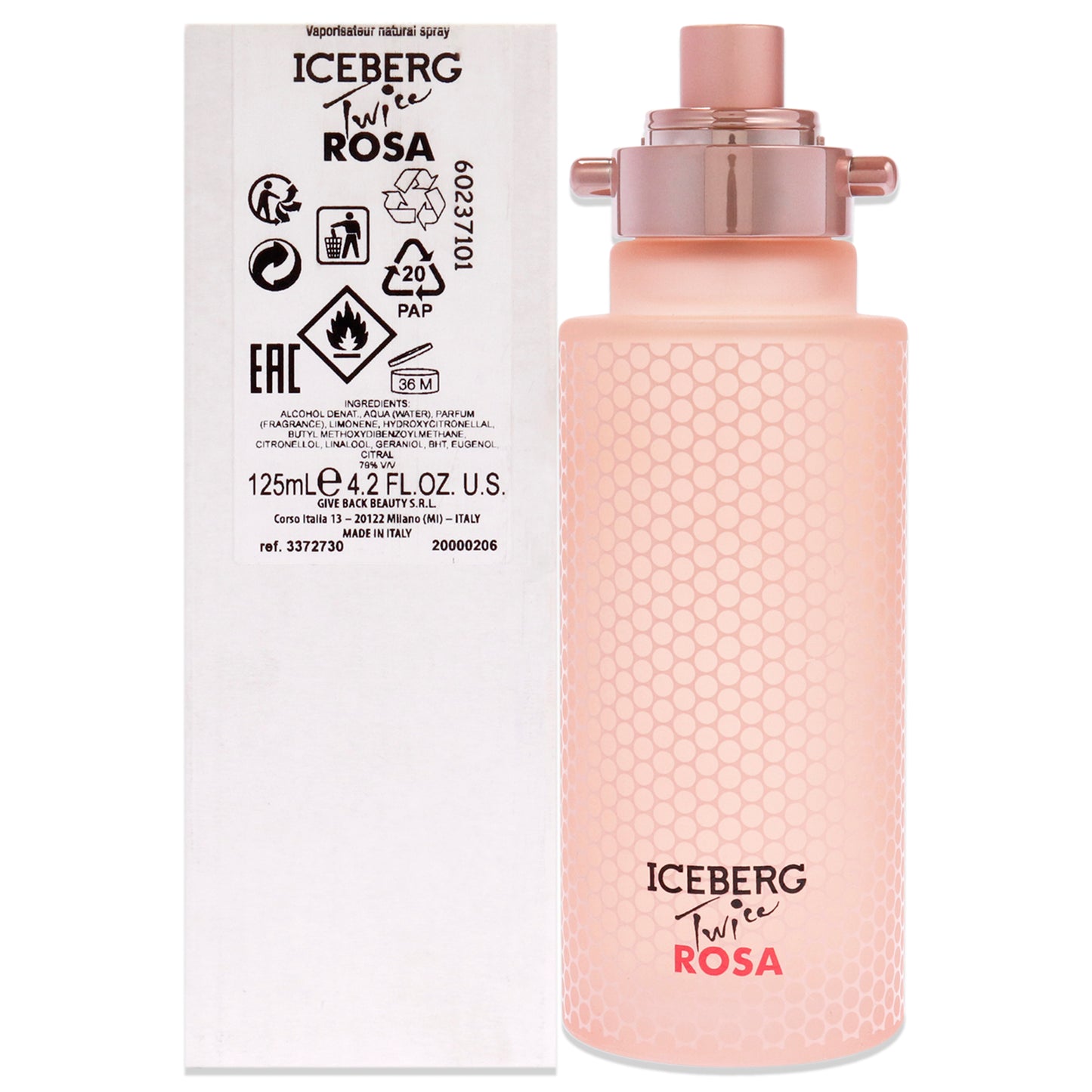 Iceberg Twice Rosa by Iceberg for Women - 4.2 oz EDT Spray