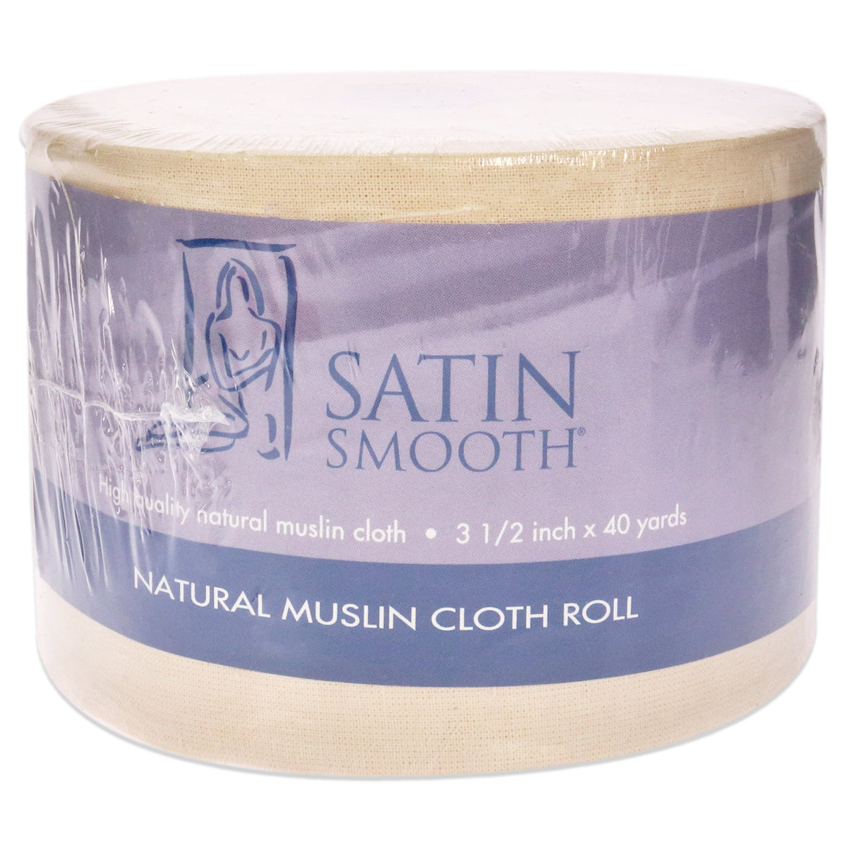 Natural Muslin Cloth Roll by Satin Smooth for Women - 1 Pc Roll