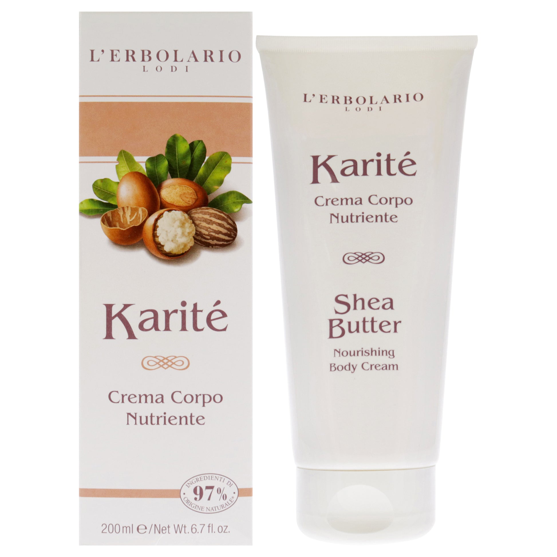 Nourishing Body Cream - Shea Butter by LErbolario for Unisex - 6.7 oz Body Cream