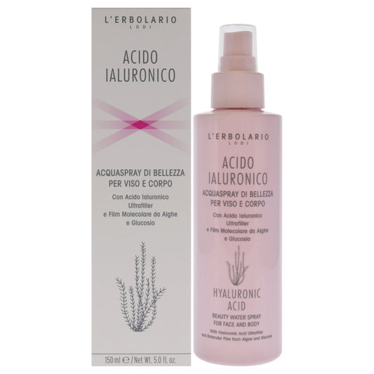 Hyaluronic Acid Beauty Water Spray for Face and Body by LErbolario for Unisex - 5 oz Body Spray