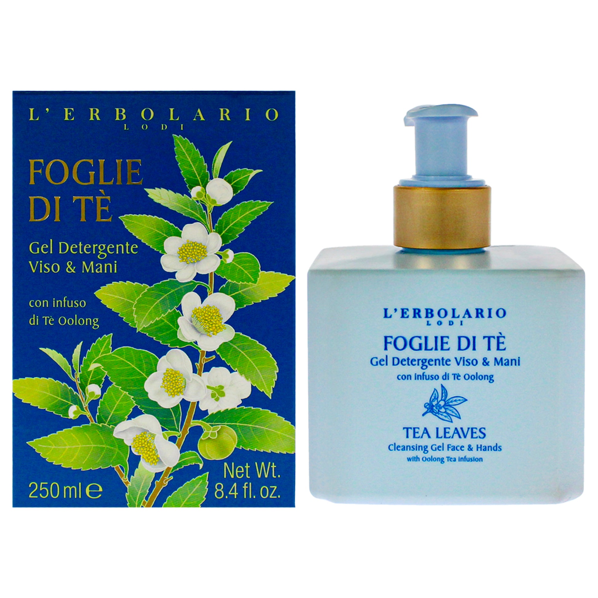 Cleansing Gel Face and Hands - Tea Leaves by LErbolario for Unisex - 8.5 oz Cleanser
