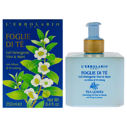 Cleansing Gel Face and Hands - Tea Leaves by LErbolario for Unisex - 8.5 oz Cleanser