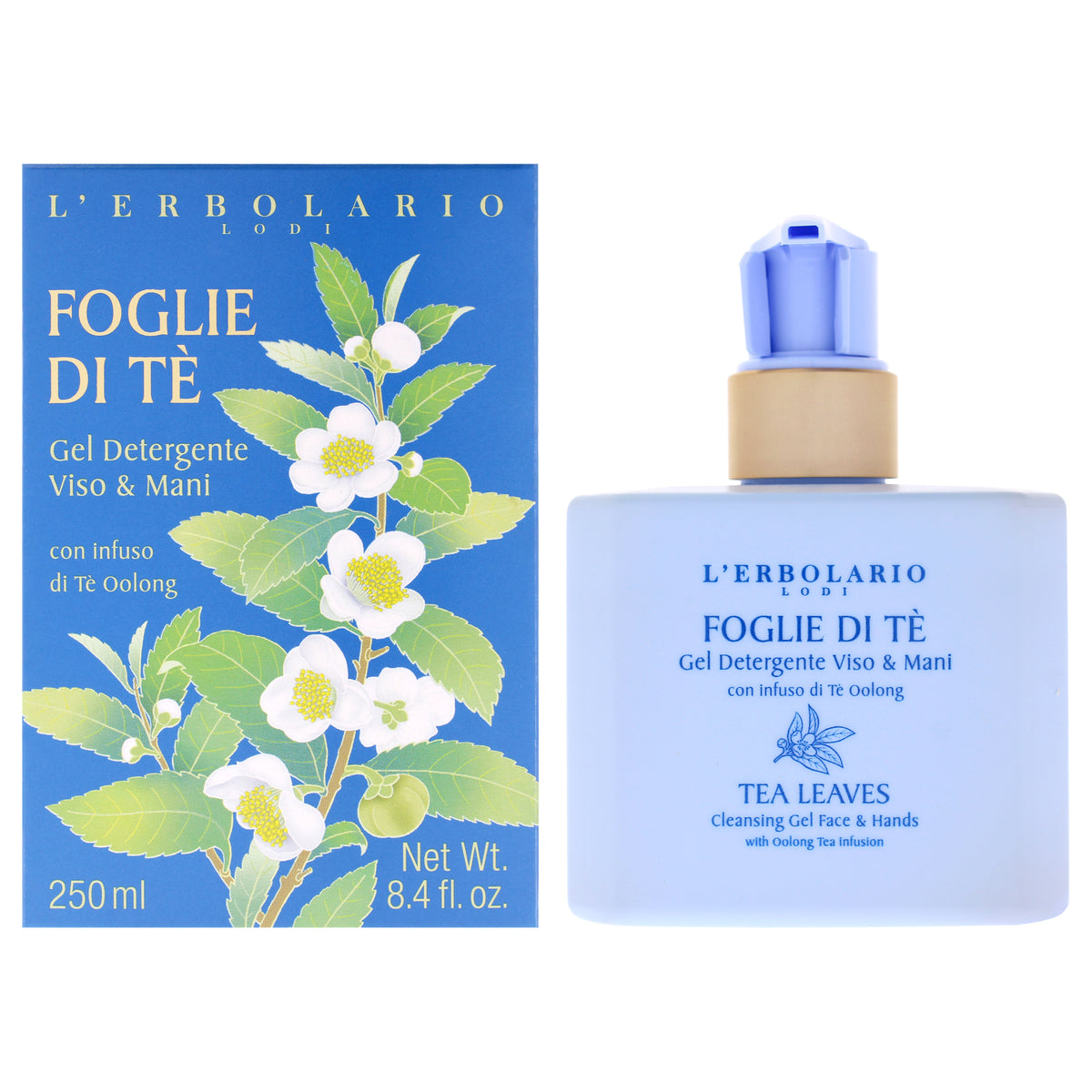 Cleansing Gel Face and Hands - Tea Leaves by LErbolario for Unisex - 8.4 oz Cleanser