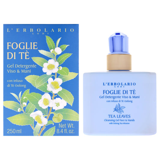 Cleansing Gel Face and Hands - Tea Leaves by LErbolario for Unisex - 8.4 oz Cleanser