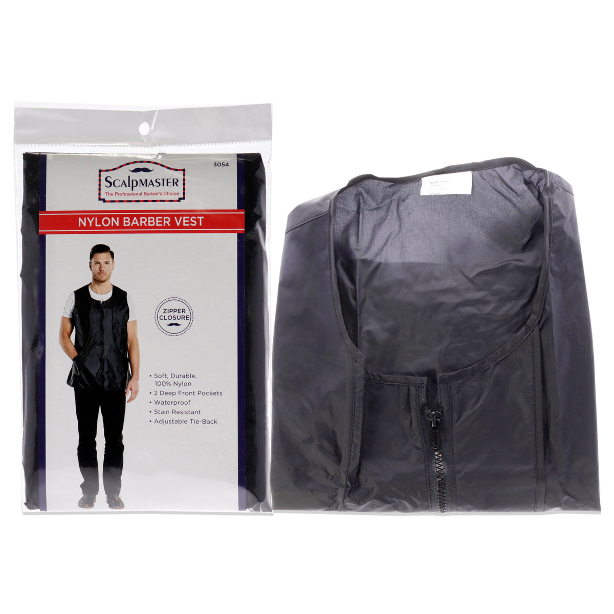 Nylon Vest Jacket by Scalpmaster for Unisex - 1 Pc Vest