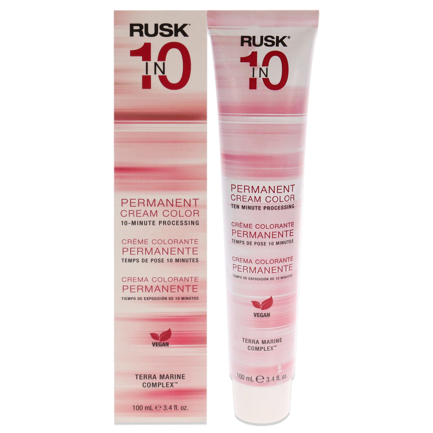 Permanent Cream Color In10 - 6S Dark Sand Blonde by Rusk for Unisex - 3.4 oz Hair Color