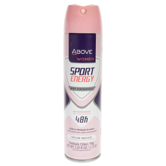 48 Hours Sport Energy Antiperspirant Deodorant by Above for Women - 3.17 oz Deodorant Spray