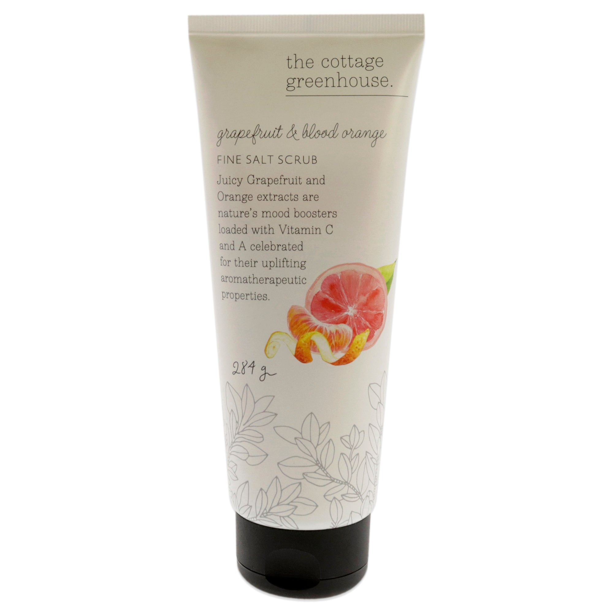 Fine Salt Scrub - Grapefruit and Blood Orange by The Cottage Greenhouse for Unisex - 10 oz Scrub