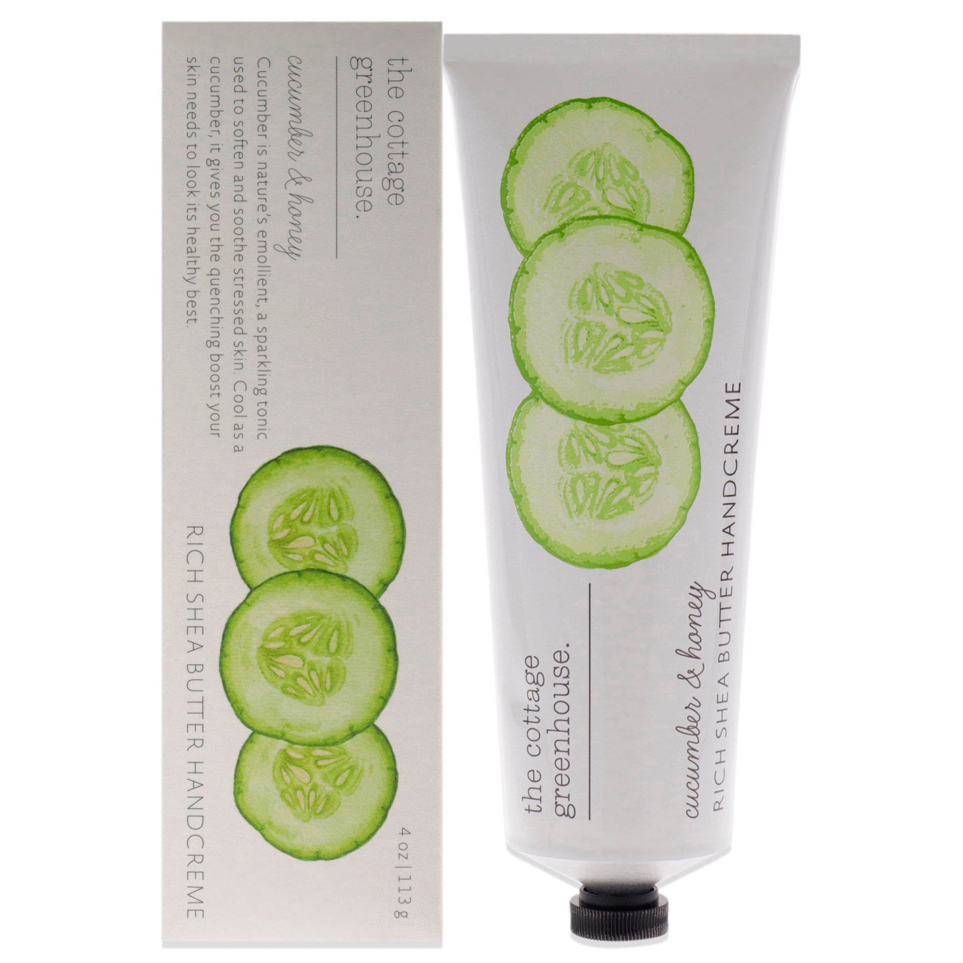 Rich Shea Butter Handcreme - Cucumber and Honey by The Cottage Greenhouse for Unisex - 4 oz Cream