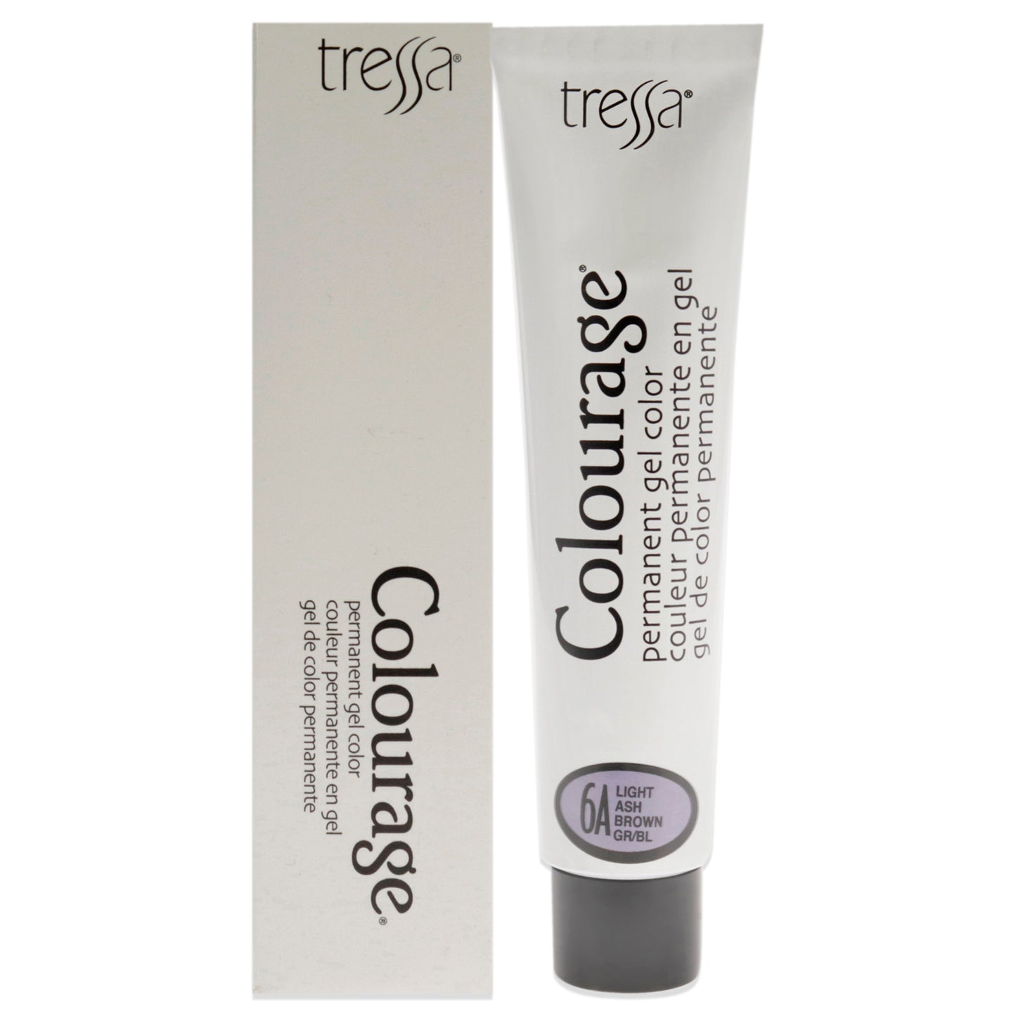 Colourage Permanent Gel Color - 6A Light Ash Brown by Tressa for Unisex - 2 oz Hair Color