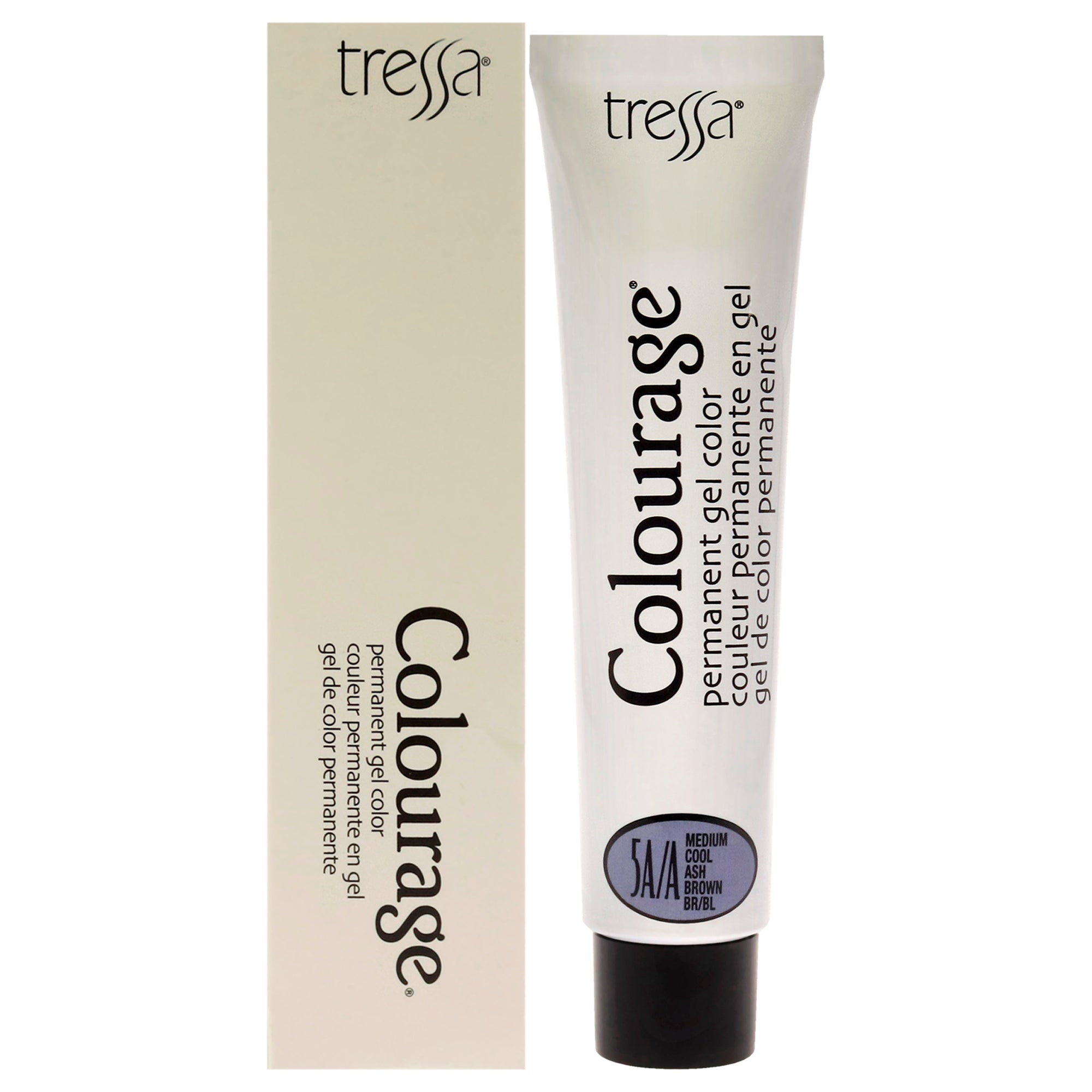 Colourage Permanent Gel Color - 5AA Medium Cool Ash Brown by Tressa for Unisex - 2 oz Hair Color