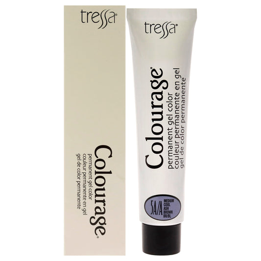 Colourage Permanent Gel Color - 5AA Medium Cool Ash Brown by Tressa for Unisex - 2 oz Hair Color