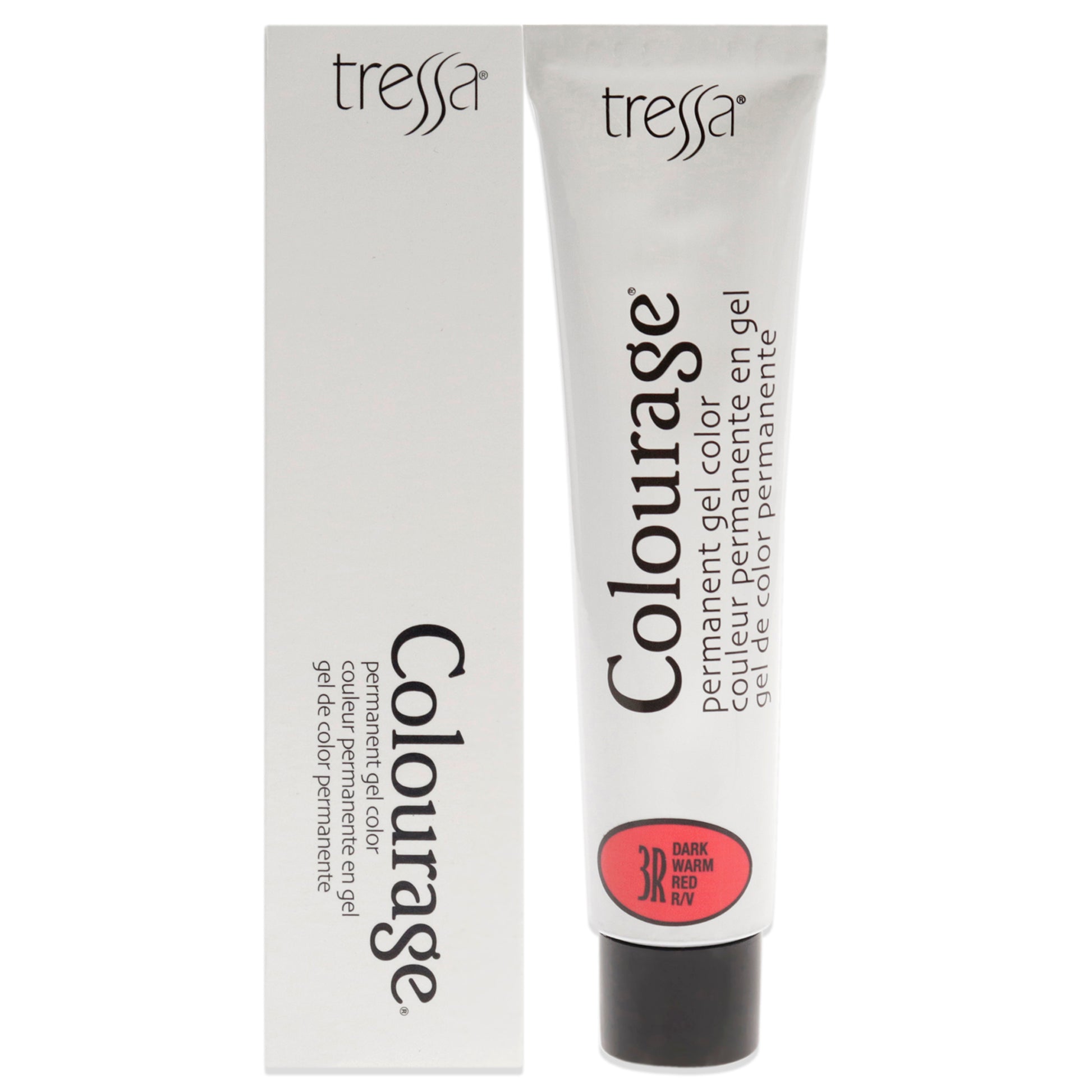 Colourage Permanent Gel Color - 3R Dark Warm Red by Tressa for Unisex - 2 oz Hair Color