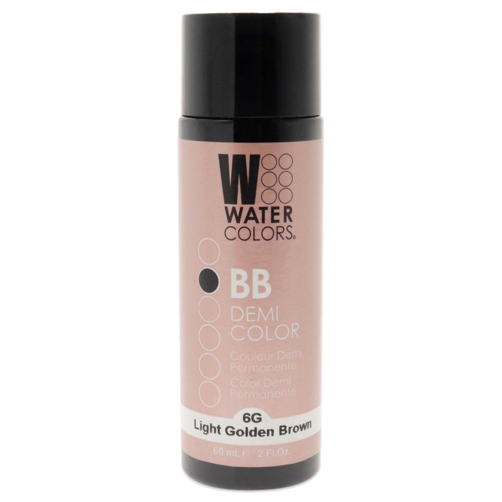 Watercolors BB Demi-Permanent Hair Color - 6G Light Golden Brown by Tressa for Unisex - 2 oz Hair Color