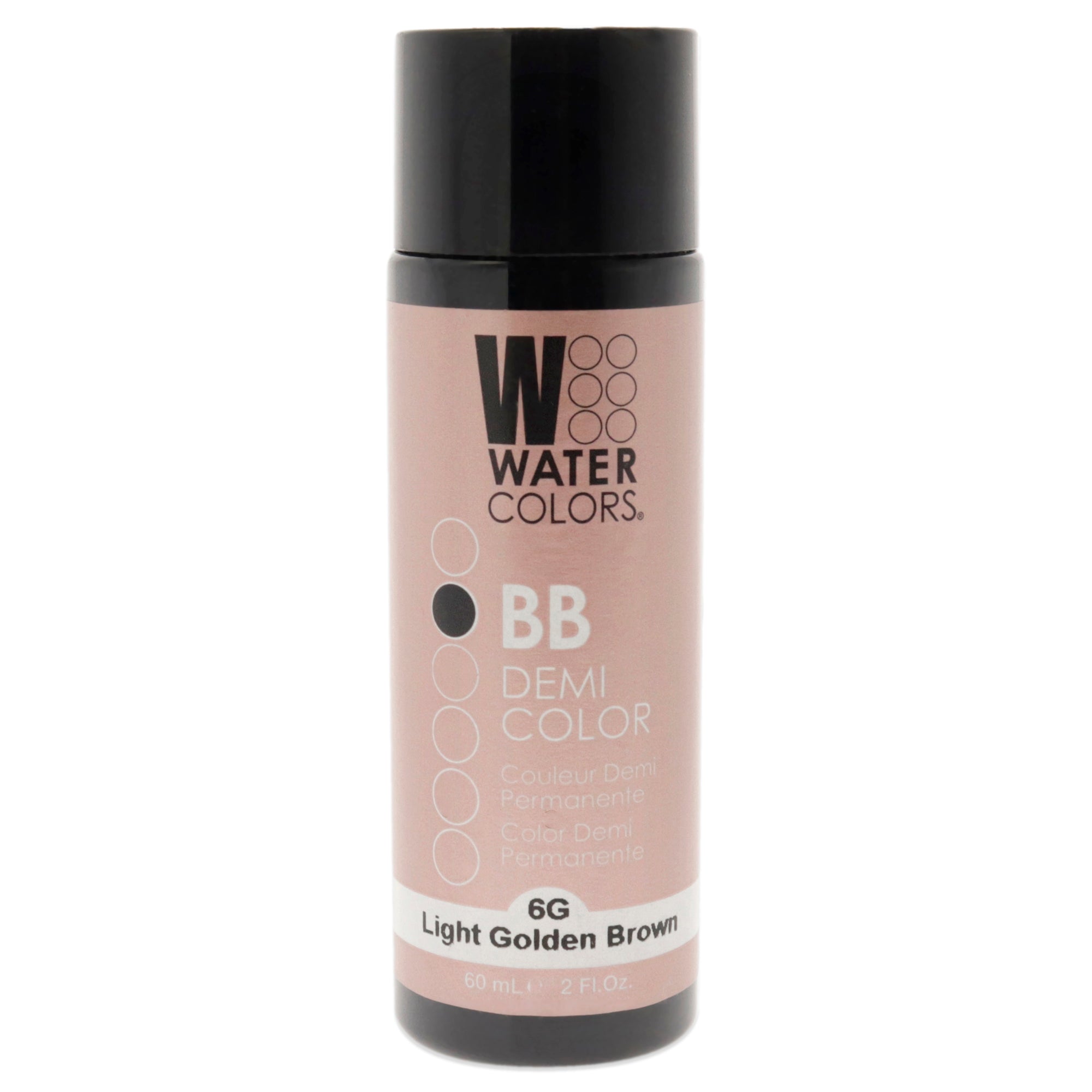 Watercolors BB Demi-Permanent Hair Color - 6G Light Golden Brown by Tressa for Unisex - 2 oz Hair Color