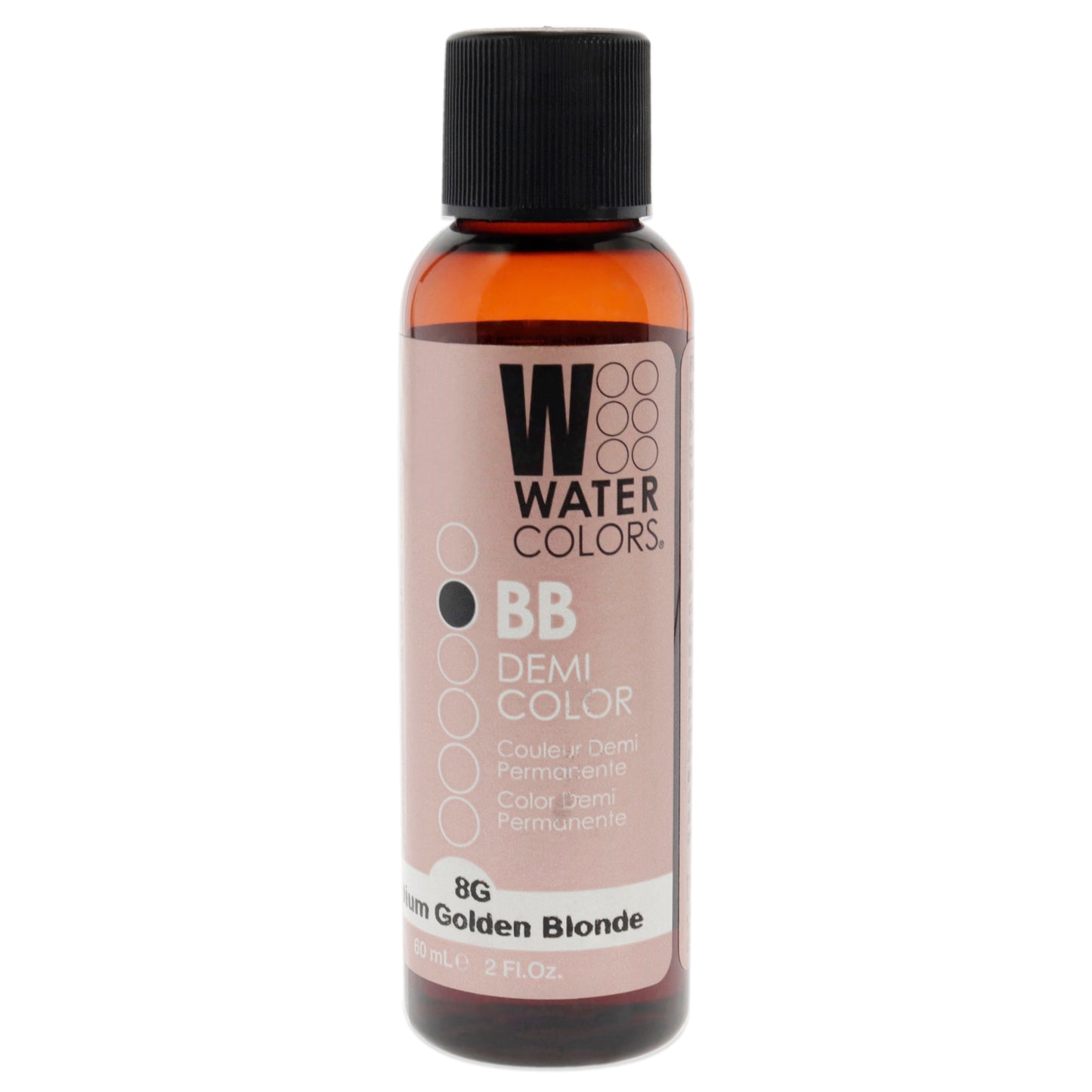 Watercolors BB Demi-Permanent Hair Color - 8G Medium Golden Blonde by Tressa for Unisex - 2 oz Hair Color