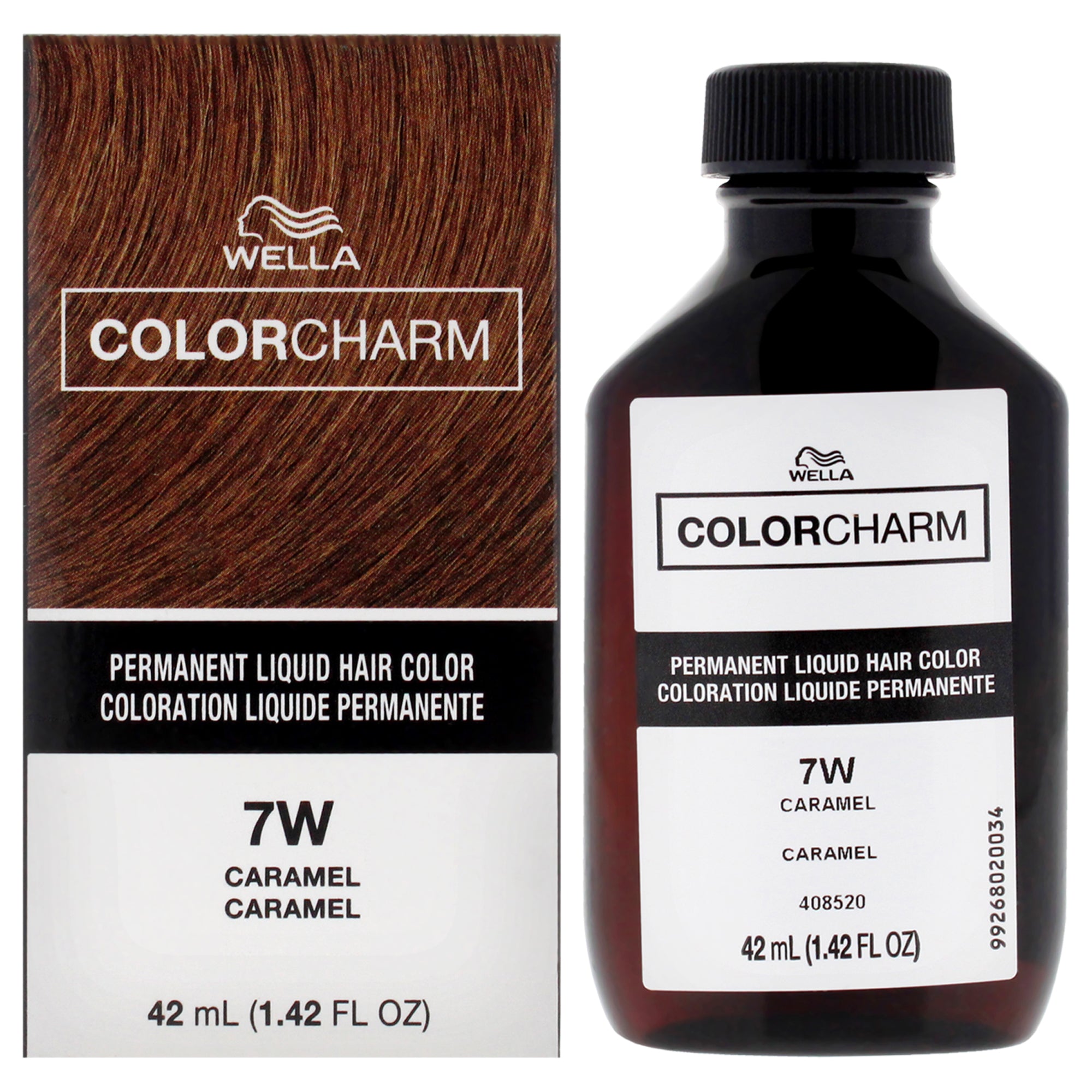 Color Charm Permanent Liquid Hair Color - 7W Caramel by Wella for Unisex - 1.42 oz Hair Color