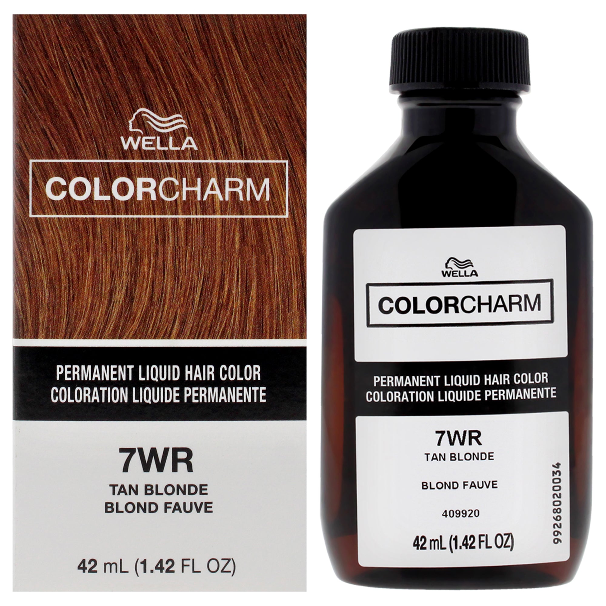 Color Charm Permanent Liquid Hair Color - 7WR Tan Blonde by Wella for Unisex - 1.42 oz Hair Color