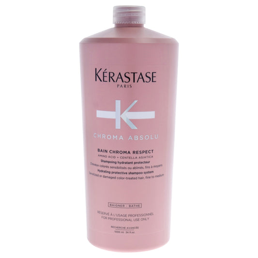 Chroma Absolu Bain Respect Shampoo by Kerastase for Unisex - 34 oz Shampoo