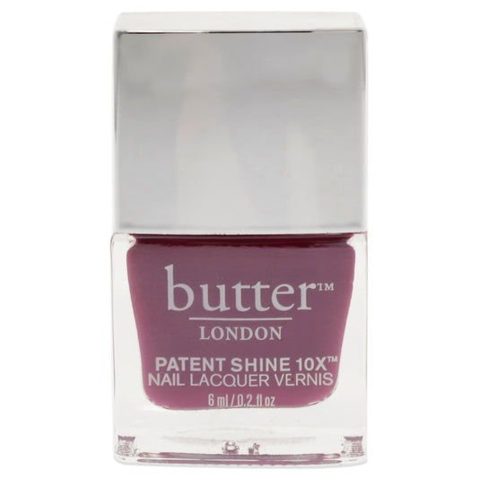 Patent Shine 10X Nail Lacquer - Broody by Butter London for Women - 0.2 oz Nail Polish