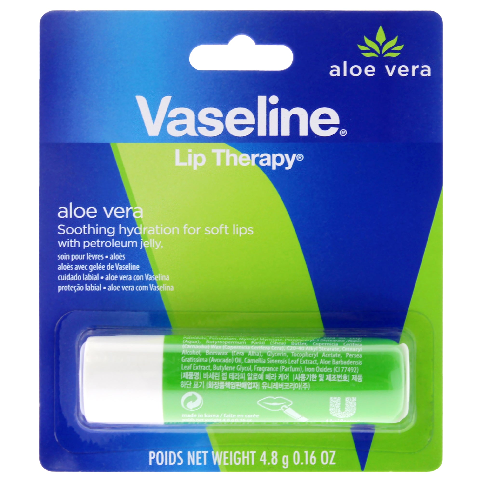 Lip Therapy Petroleum Jelly - Aloe Vera by Vaseline for Women - 0.16 oz Lip Balm