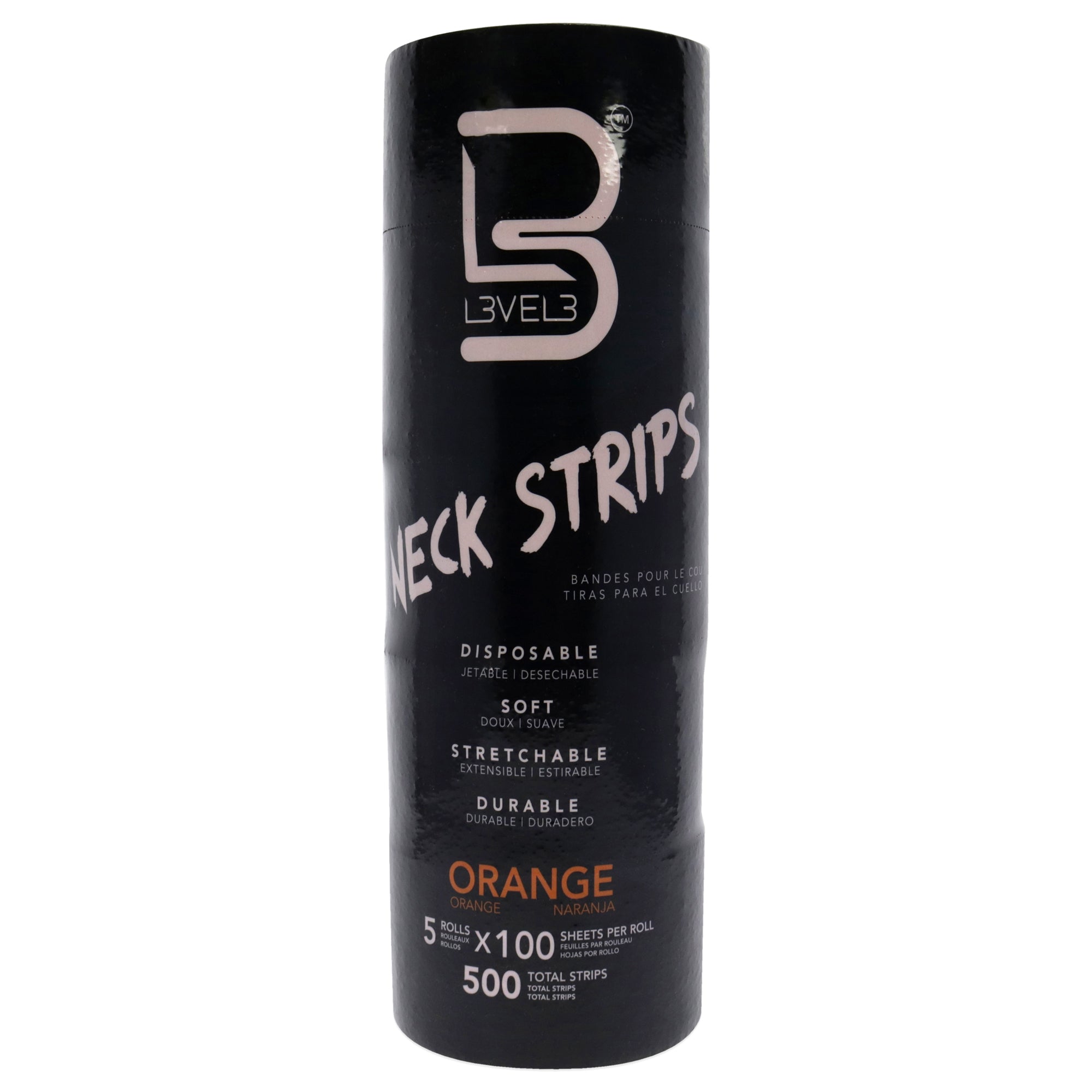 Neck Strips - Orange by L3VEL3 for Men - 5 Pc Strips